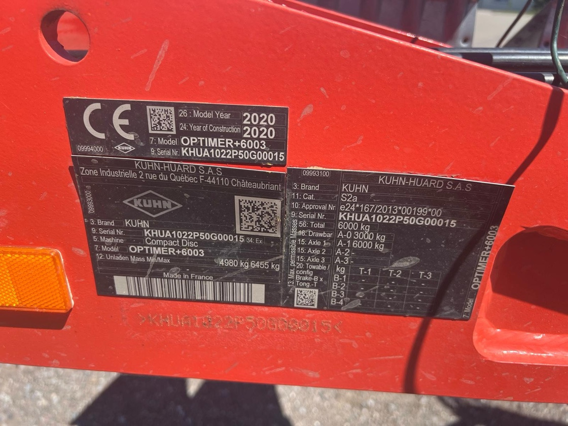 Kuhn Optimer 6003 - الأمشاط الزراعية: صور 2 Kuhn Optimer 6003 - الأمشاط الزراعية: صور 2
