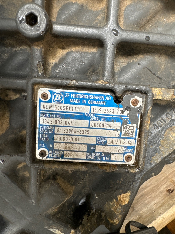 MAN GEARBOX 16S2523 TO 81.32004-6325 - علبة التروس - شاحنة: صور 2 MAN GEARBOX 16S2523 TO 81.32004-6325 - علبة التروس - شاحنة: صور 2