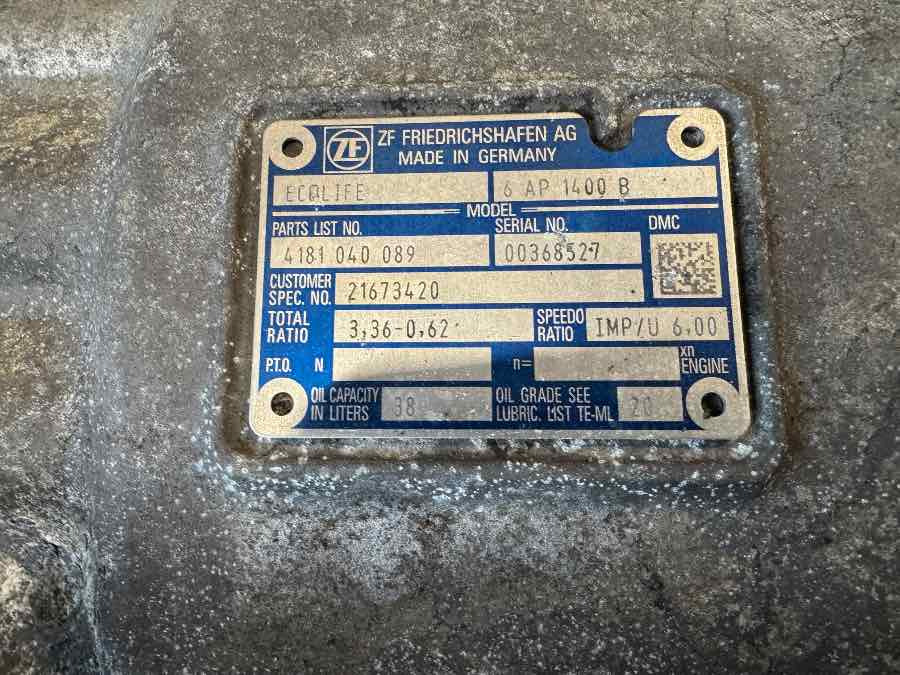 VOLVO GEARBOX 6AP1400B // 21673420 - علبة التروس - شاحنة: صور 2 VOLVO GEARBOX 6AP1400B // 21673420 - علبة التروس - شاحنة: صور 2