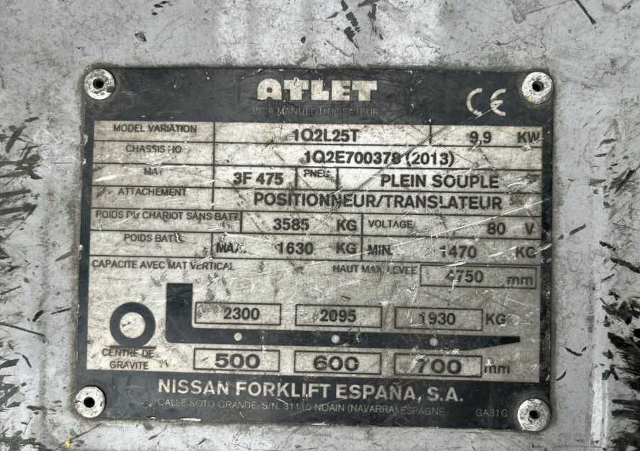 Atlet 1Q2L25T - رافعة شوكية كهربائية: صور 4 Atlet 1Q2L25T - رافعة شوكية كهربائية: صور 4