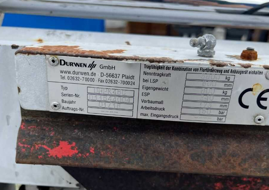 Durwen DRPK45C - شوكات - رافعة شوكية: صور 5 Durwen DRPK45C - شوكات - رافعة شوكية: صور 5
