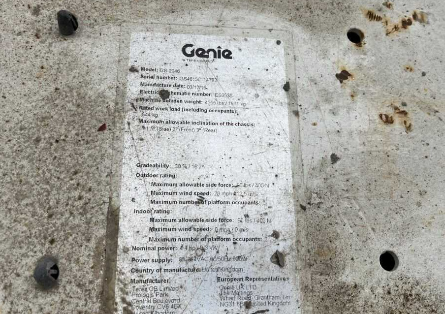 Genie GS-2046 - رافعات مقصية: صور 5 Genie GS-2046 - رافعات مقصية: صور 5