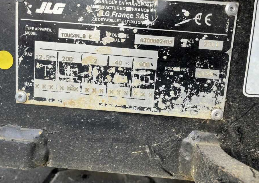 JLG Toucan 8E - رافعات سلة تلسكوبية: صور 4 JLG Toucan 8E - رافعات سلة تلسكوبية: صور 4