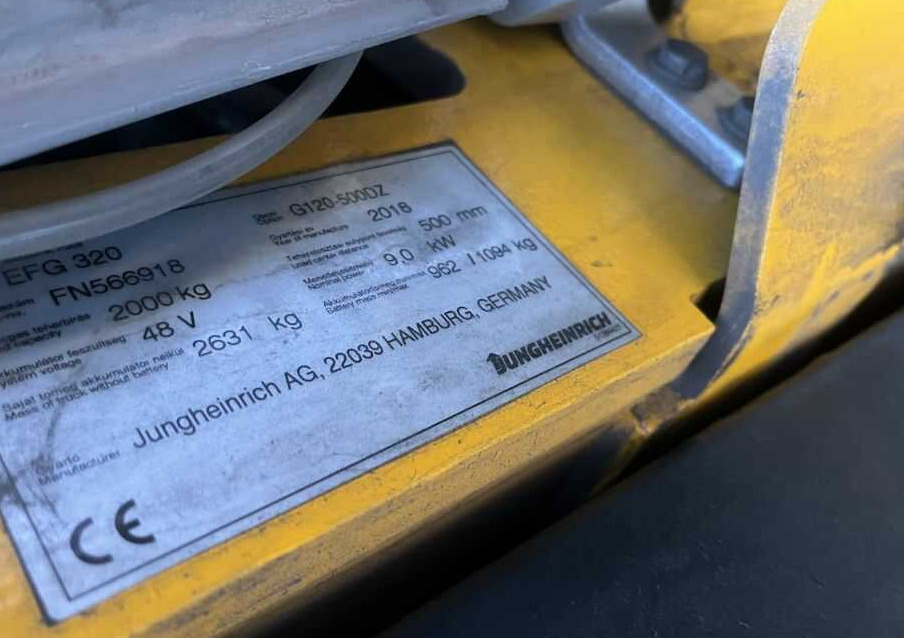 Jungheinrich EFG320 - رافعة شوكية كهربائية: صور 4 Jungheinrich EFG320 - رافعة شوكية كهربائية: صور 4