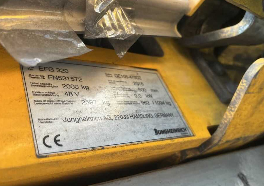 Jungheinrich EFG320 - رافعة شوكية كهربائية: صور 4 Jungheinrich EFG320 - رافعة شوكية كهربائية: صور 4