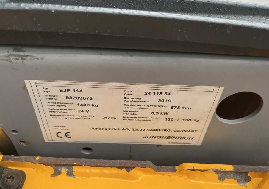 Jungheinrich EJE114 - معدات الرفع منخفض المستوى: صور 4 Jungheinrich EJE114 - معدات الرفع منخفض المستوى: صور 4