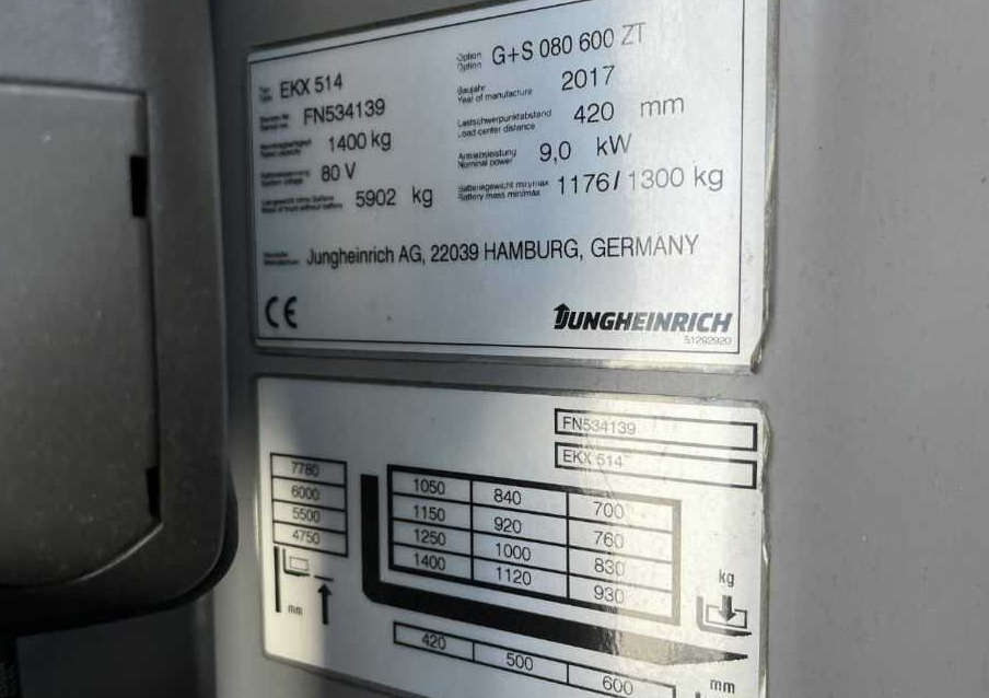 Jungheinrich EKX514 - رافعات ترتيب البضائع: صور 4 Jungheinrich EKX514 - رافعات ترتيب البضائع: صور 4