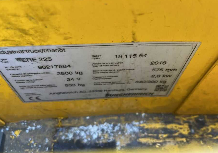 Jungheinrich ERE225 - معدات الرفع منخفض المستوى: صور 4 Jungheinrich ERE225 - معدات الرفع منخفض المستوى: صور 4