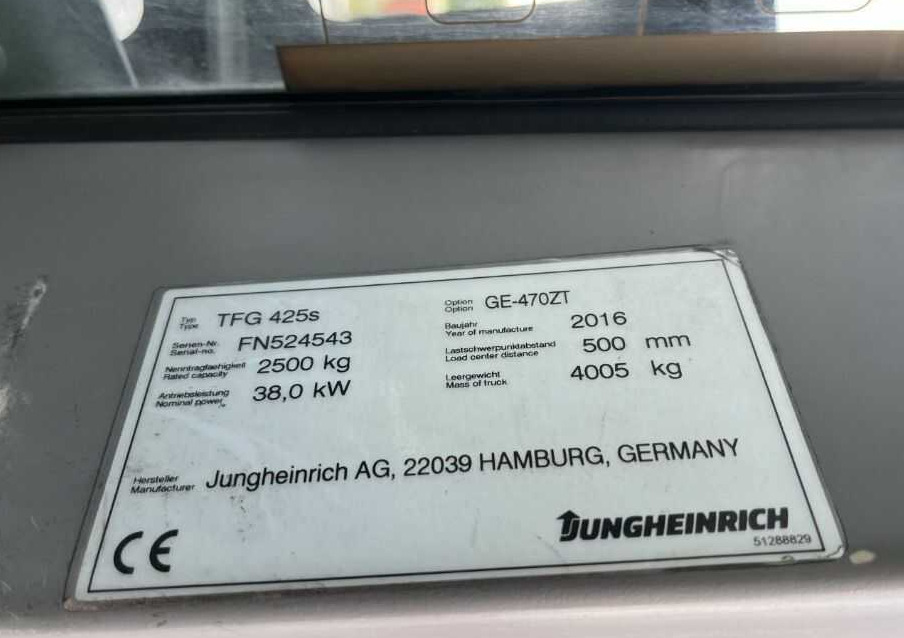 Jungheinrich TFG425s - رافعة شوكية تعمل بالغاز: صور 4 Jungheinrich TFG425s - رافعة شوكية تعمل بالغاز: صور 4