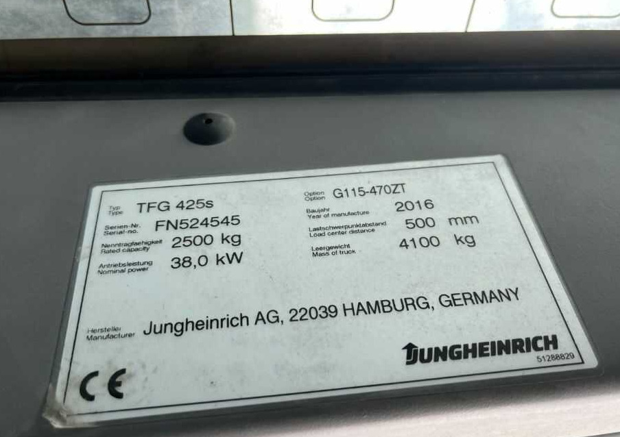 Jungheinrich TFG425s - رافعة شوكية تعمل بالغاز: صور 4 Jungheinrich TFG425s - رافعة شوكية تعمل بالغاز: صور 4