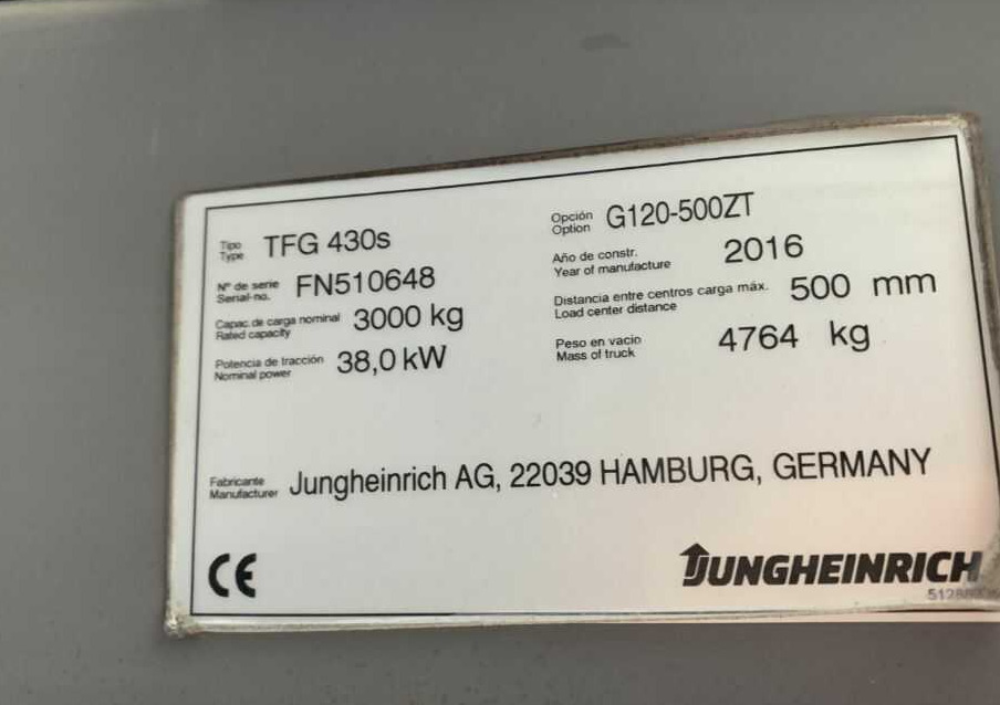 Jungheinrich TFG430s - رافعة شوكية تعمل بالغاز: صور 1 Jungheinrich TFG430s - رافعة شوكية تعمل بالغاز: صور 1