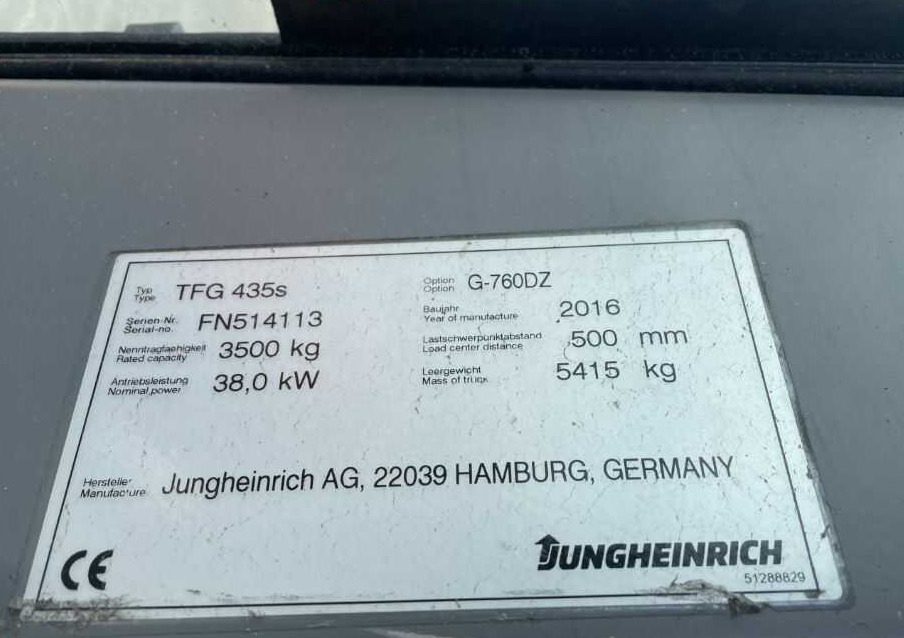 Jungheinrich TFG435s - رافعة شوكية تعمل بالغاز: صور 1 Jungheinrich TFG435s - رافعة شوكية تعمل بالغاز: صور 1