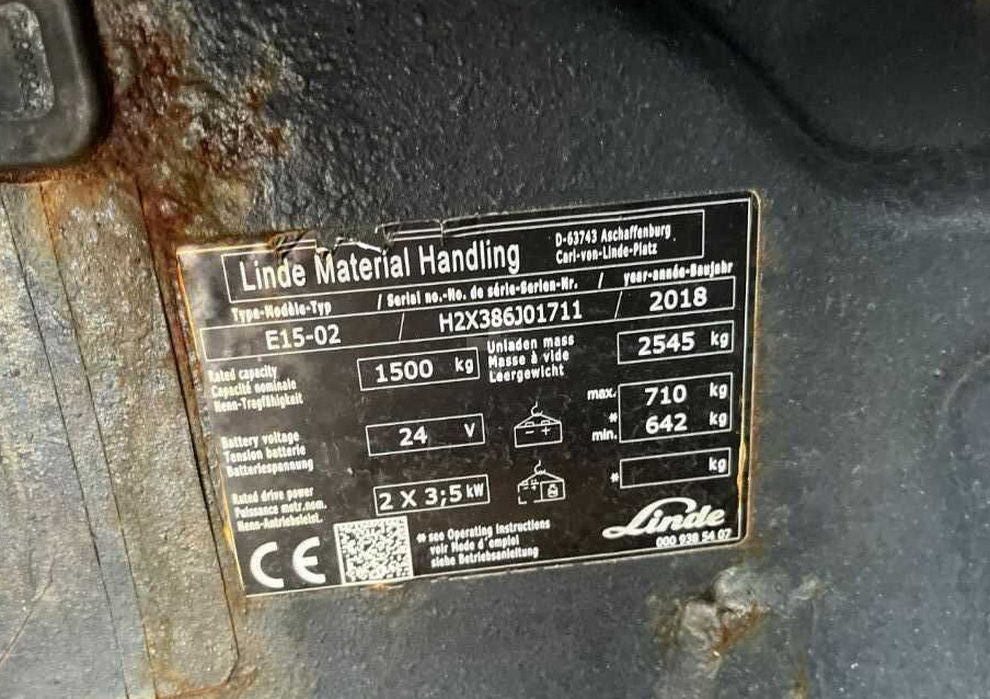 Linde E15-02 - رافعة شوكية كهربائية: صور 4 Linde E15-02 - رافعة شوكية كهربائية: صور 4