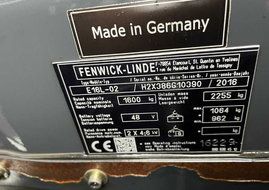 Linde E16-02 - رافعة شوكية كهربائية: صور 5 Linde E16-02 - رافعة شوكية كهربائية: صور 5