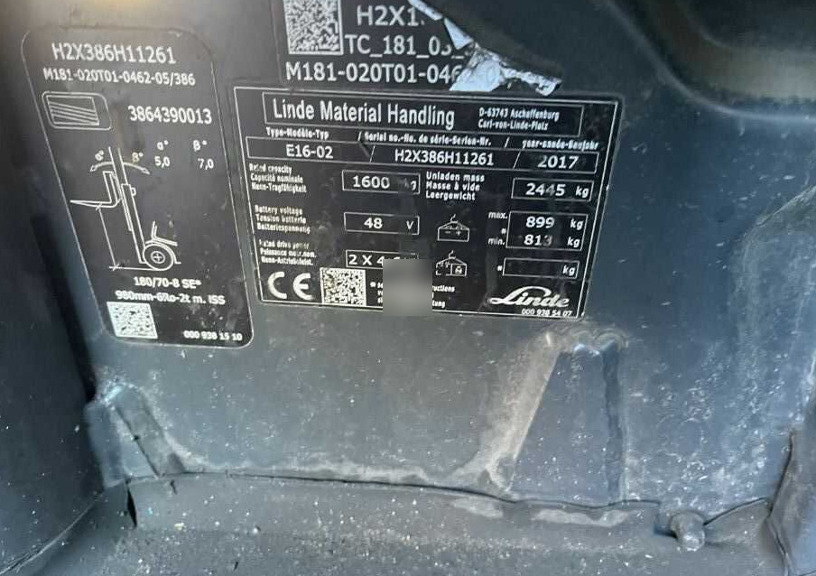 Linde E16-02 - رافعة شوكية كهربائية: صور 4 Linde E16-02 - رافعة شوكية كهربائية: صور 4