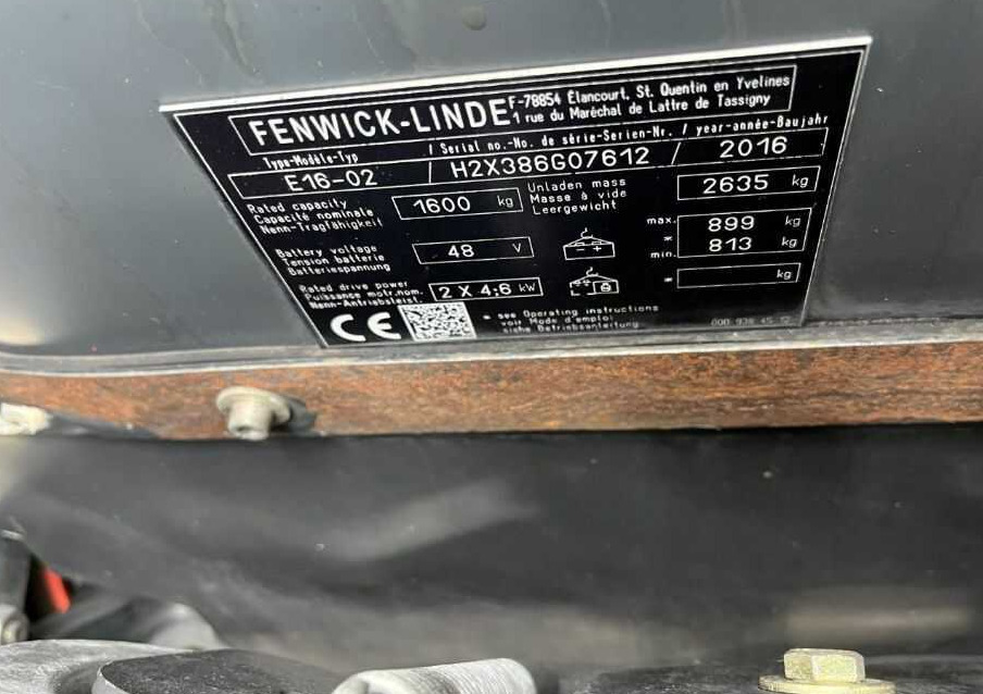 Linde E16C-02 - رافعة شوكية كهربائية: صور 4 Linde E16C-02 - رافعة شوكية كهربائية: صور 4