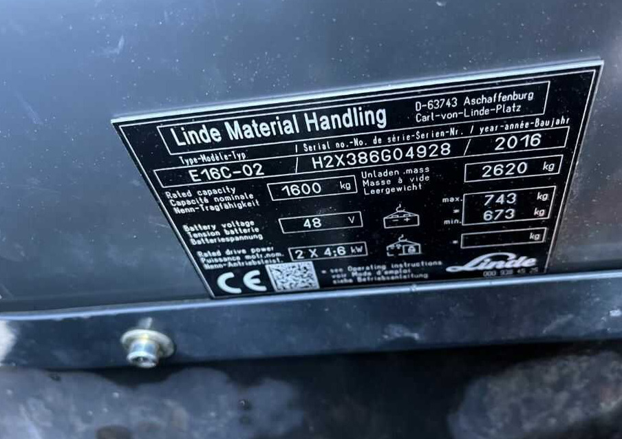 Linde E16C-02 - رافعة شوكية كهربائية: صور 4 Linde E16C-02 - رافعة شوكية كهربائية: صور 4