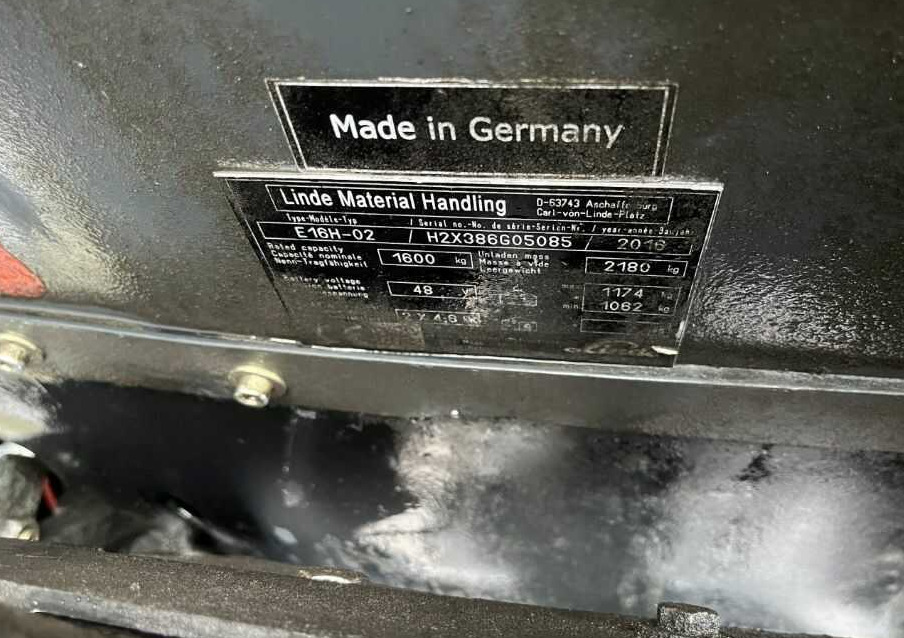 Linde E16H-02 - رافعة شوكية كهربائية: صور 4 Linde E16H-02 - رافعة شوكية كهربائية: صور 4