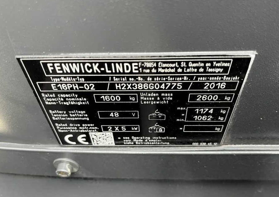 Linde E16PH-02 - رافعة شوكية كهربائية: صور 5 Linde E16PH-02 - رافعة شوكية كهربائية: صور 5