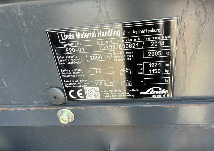 Linde E20-01 - رافعة شوكية كهربائية: صور 4 Linde E20-01 - رافعة شوكية كهربائية: صور 4