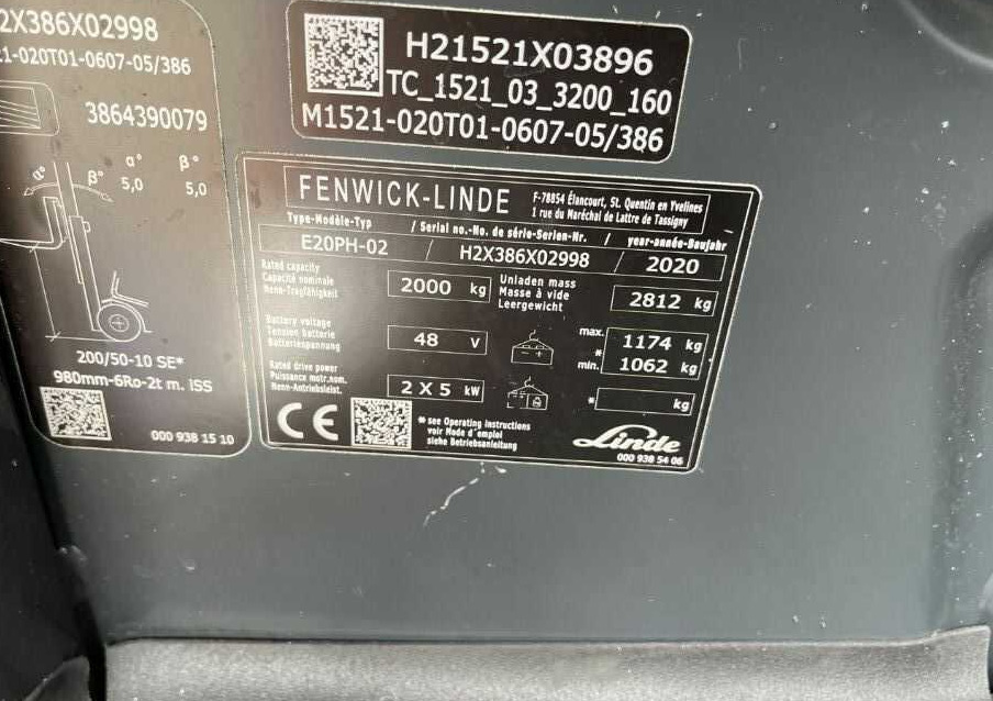 Linde E20PH-02 - رافعة شوكية كهربائية: صور 4 Linde E20PH-02 - رافعة شوكية كهربائية: صور 4