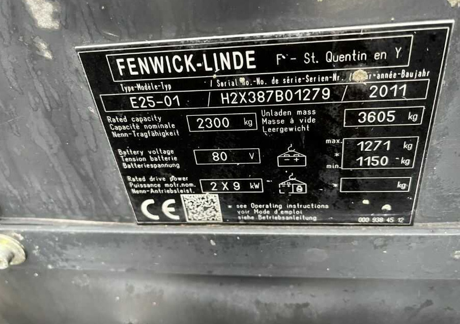 Linde E25-01 - رافعة شوكية كهربائية: صور 4 Linde E25-01 - رافعة شوكية كهربائية: صور 4