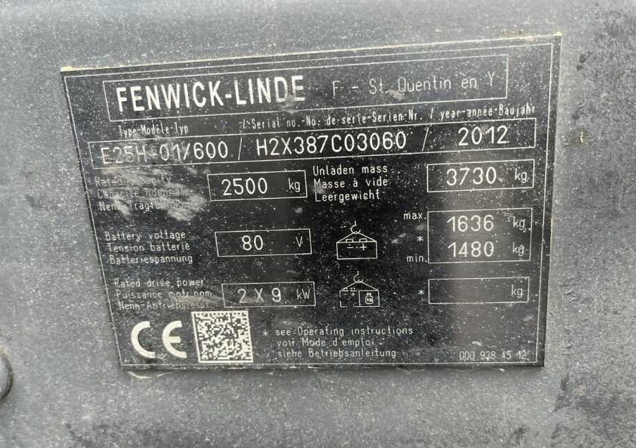 Linde E25H-01/600 - رافعة شوكية كهربائية: صور 4 Linde E25H-01/600 - رافعة شوكية كهربائية: صور 4