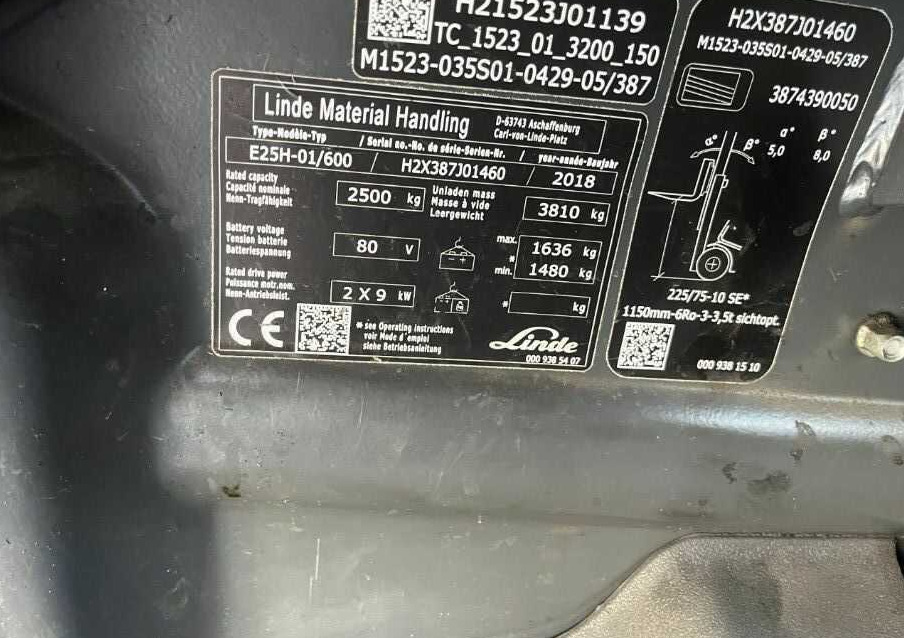 Linde E25H-01/600 - رافعة شوكية كهربائية: صور 4 Linde E25H-01/600 - رافعة شوكية كهربائية: صور 4