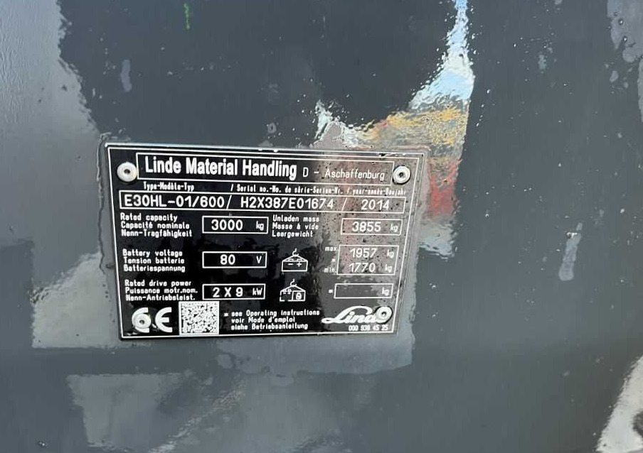 Linde E30HL-01/600 - رافعة شوكية كهربائية: صور 4 Linde E30HL-01/600 - رافعة شوكية كهربائية: صور 4
