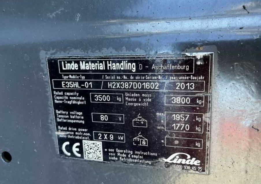 Linde E35HL-01 - رافعة شوكية كهربائية: صور 4 Linde E35HL-01 - رافعة شوكية كهربائية: صور 4