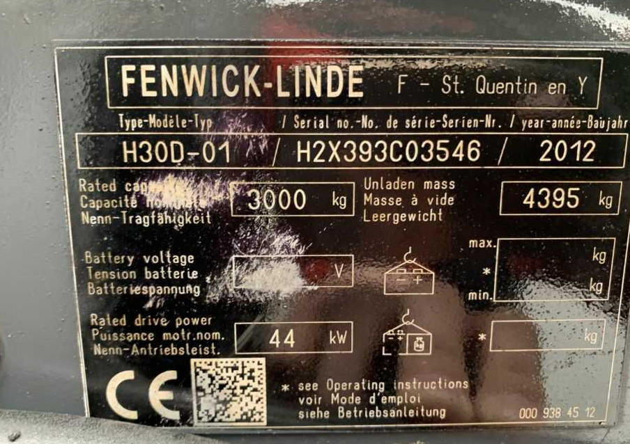 رافعة شوكية ديزل Linde H30D-01: صور 6