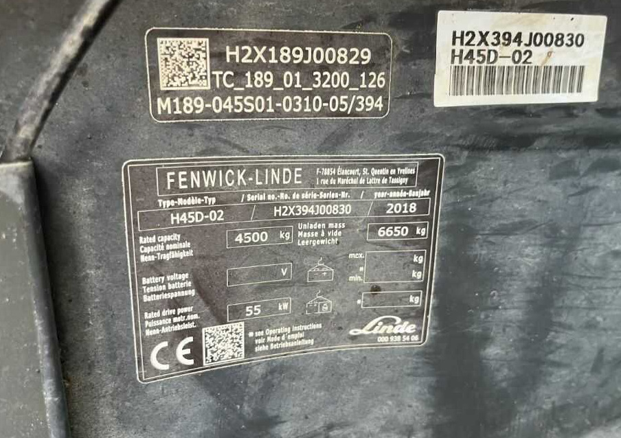 Linde H45D-02 - رافعة شوكية ديزل: صور 4 Linde H45D-02 - رافعة شوكية ديزل: صور 4