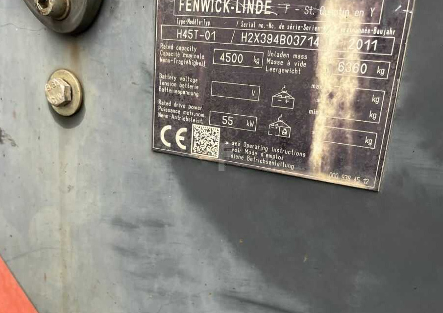 Linde H45T-01 - رافعة شوكية تعمل بالغاز: صور 4 Linde H45T-01 - رافعة شوكية تعمل بالغاز: صور 4