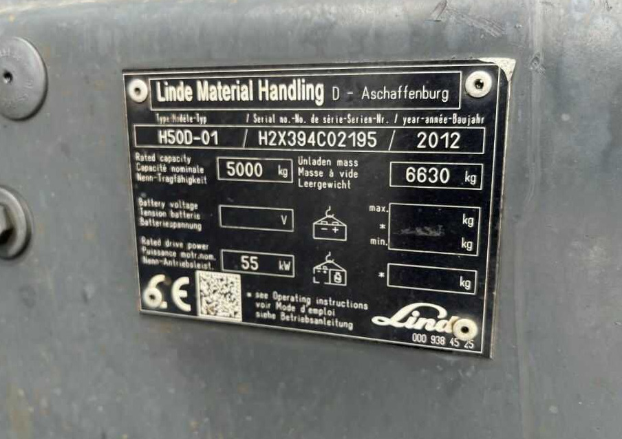 Linde H50D-01 - رافعة شوكية ديزل: صور 4 Linde H50D-01 - رافعة شوكية ديزل: صور 4