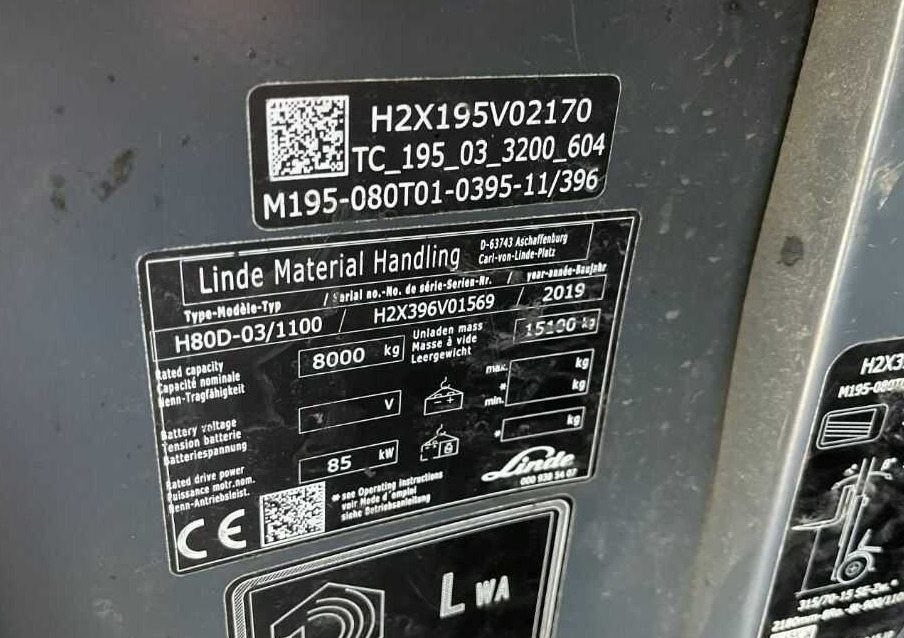 Linde H80D-03/1100 - رافعة شوكية ديزل: صور 4 Linde H80D-03/1100 - رافعة شوكية ديزل: صور 4
