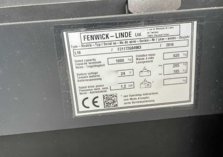 Linde L10 - معدات تكديس: صور 4 Linde L10 - معدات تكديس: صور 4