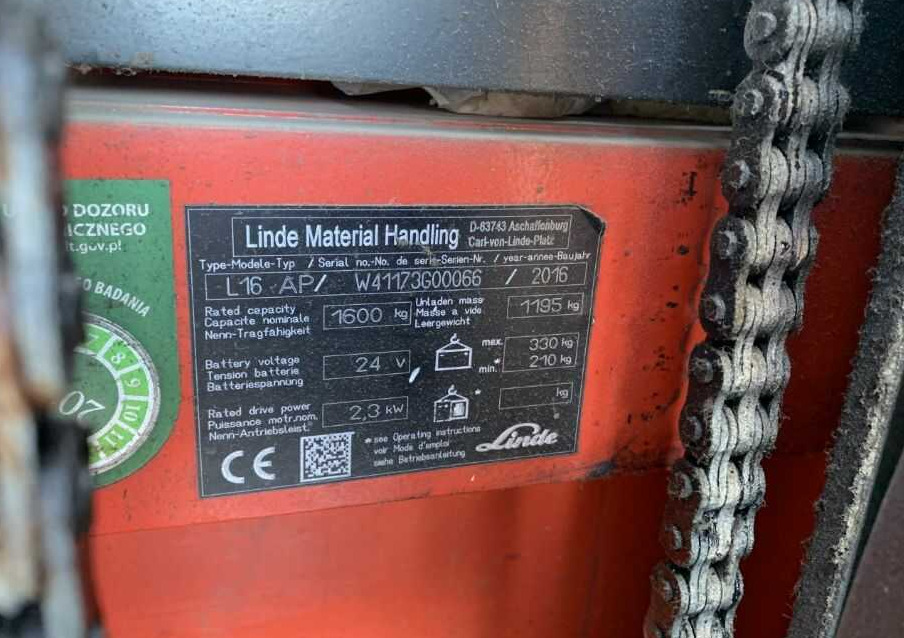 معدات تكديس Linde L16AP: صور 7