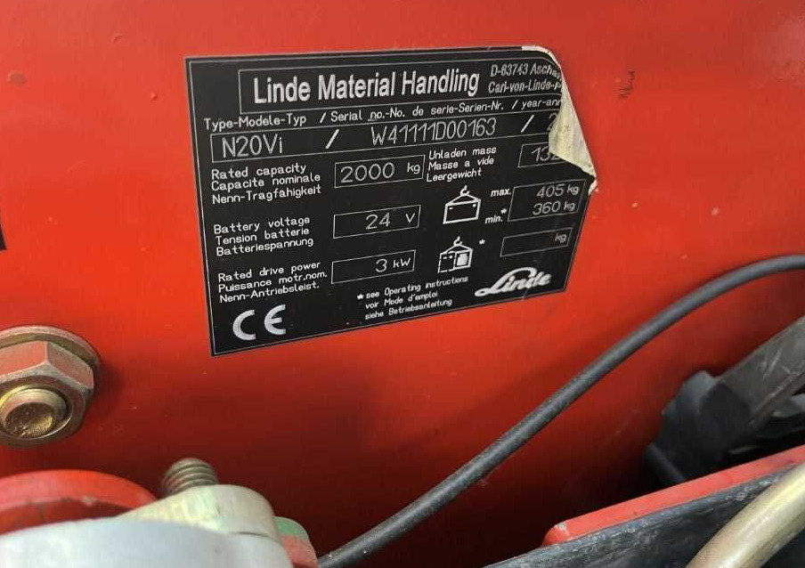 Linde N20Vi - رافعات ترتيب البضائع: صور 4 Linde N20Vi - رافعات ترتيب البضائع: صور 4