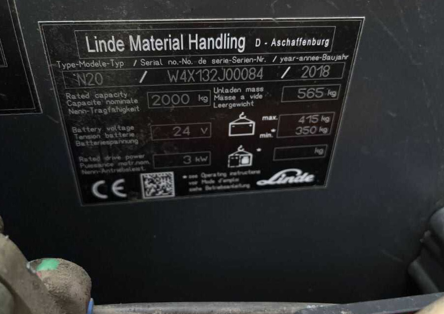 Linde N20 - رافعات ترتيب البضائع: صور 4 Linde N20 - رافعات ترتيب البضائع: صور 4