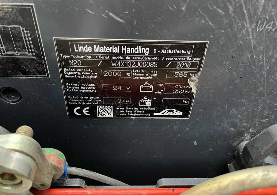 Linde N20 - رافعات ترتيب البضائع: صور 4 Linde N20 - رافعات ترتيب البضائع: صور 4