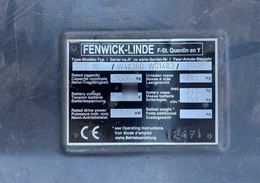 Linde T16 - معدات الرفع منخفض المستوى: صور 4 Linde T16 - معدات الرفع منخفض المستوى: صور 4