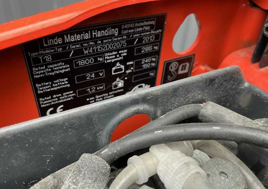 Linde T18 - معدات الرفع منخفض المستوى: صور 4 Linde T18 - معدات الرفع منخفض المستوى: صور 4