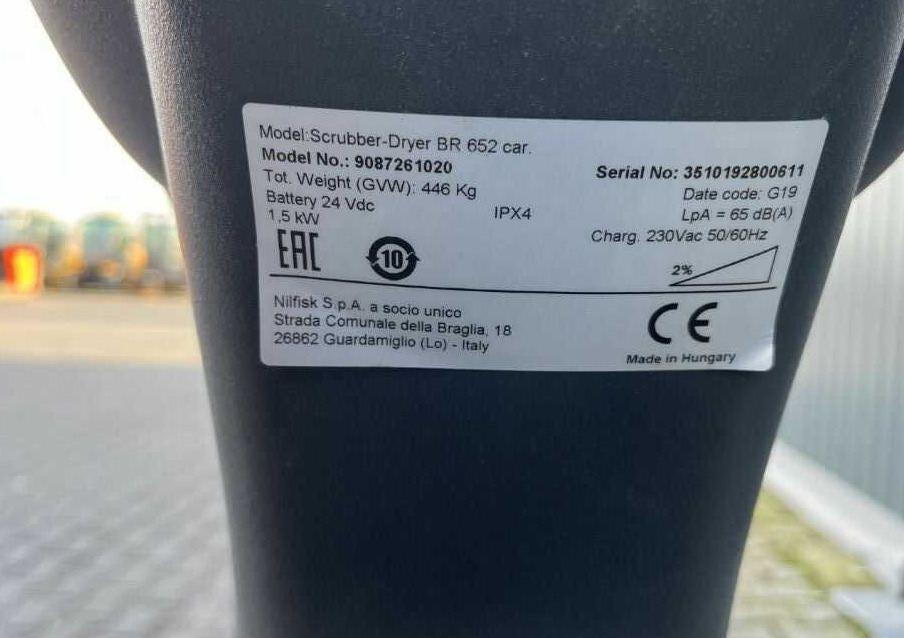 Nilfisk BR652 - ماكينة فرك وتجفيف: صور 4 Nilfisk BR652 - ماكينة فرك وتجفيف: صور 4