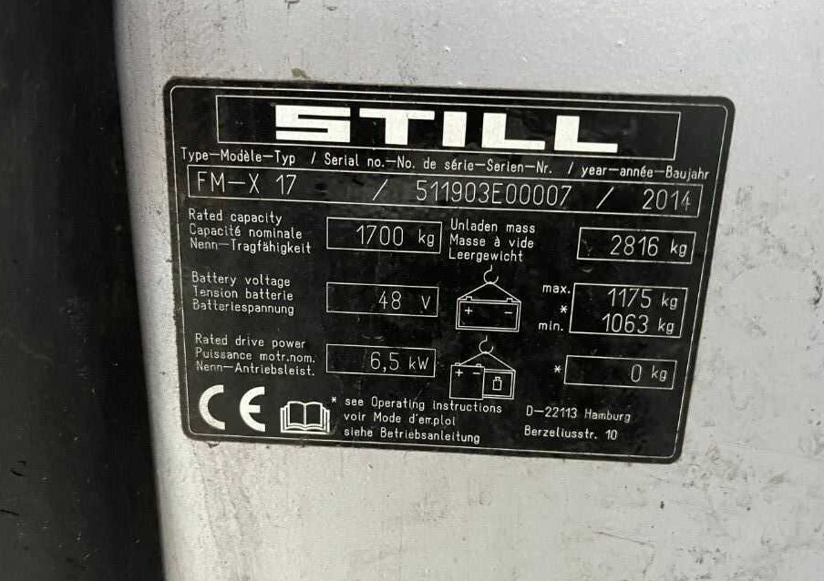 Still FM-X17 - شاحنة مناولة: صور 4 Still FM-X17 - شاحنة مناولة: صور 4