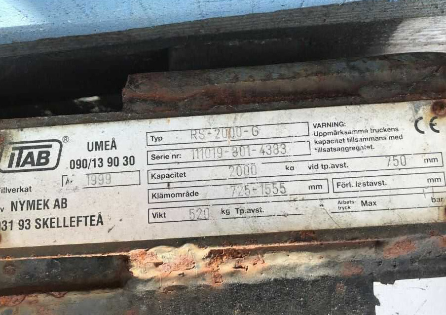 TAB RS-200-G - المشبك - رافعة شوكية: صور 1 TAB RS-200-G - المشبك - رافعة شوكية: صور 1