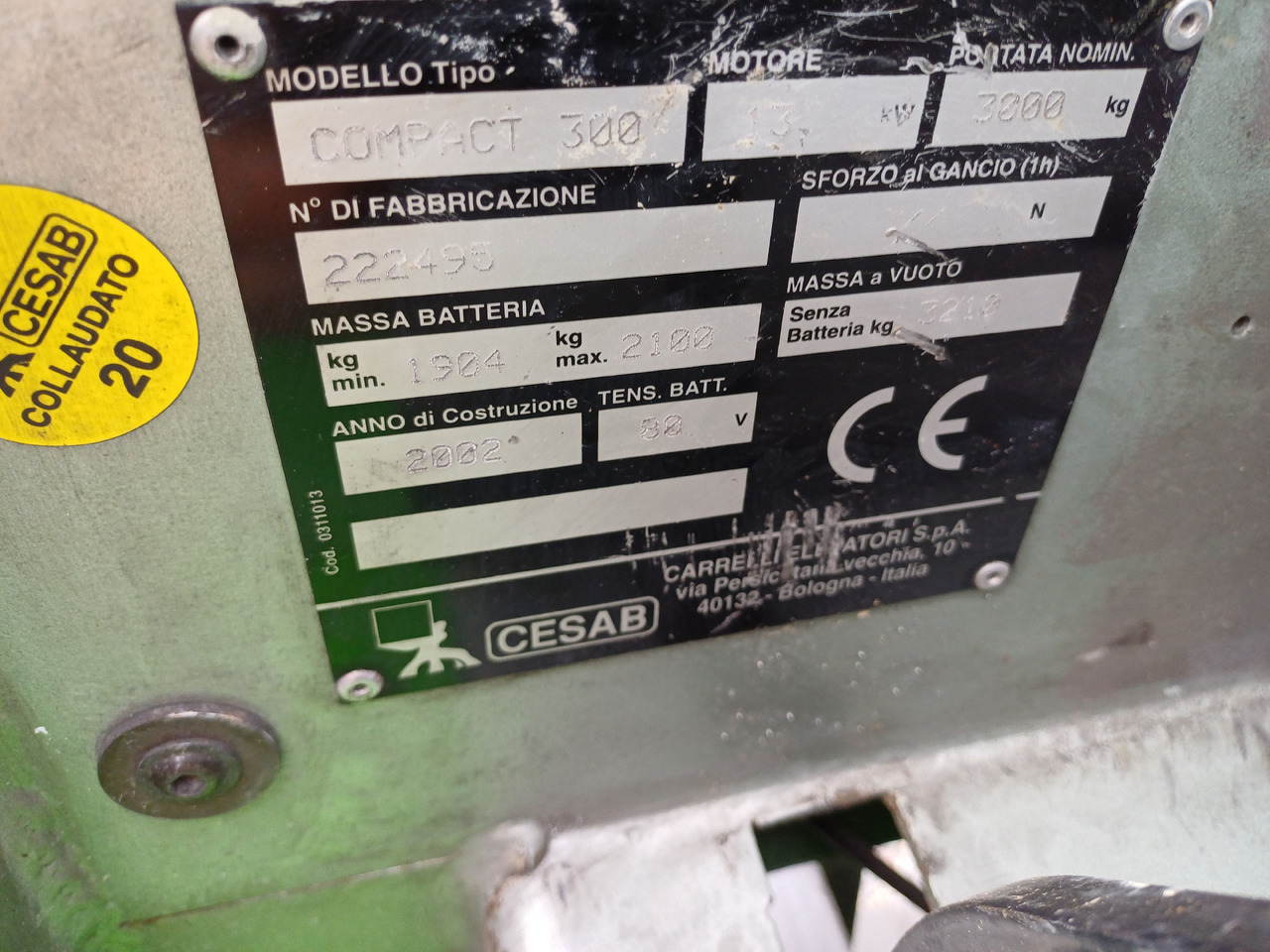 CESAB Compact 300 - رافعة شوكية كهربائية: صور 5 CESAB Compact 300 - رافعة شوكية كهربائية: صور 5