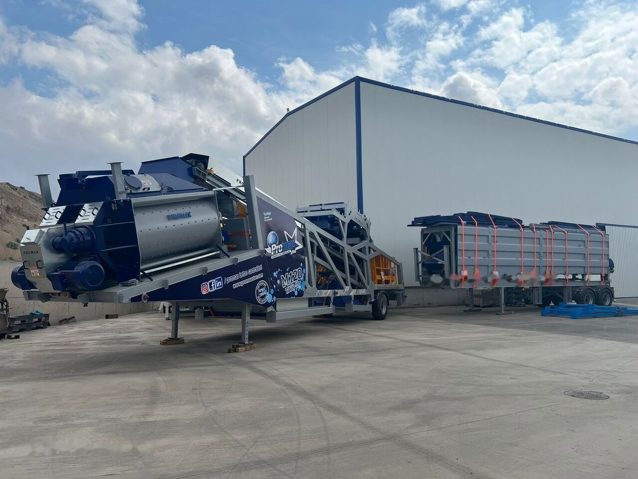 Promax Mobile Concrete Batching Plant PROMAX M120-TWN DT (120m³/h) - مصنع خلط الخرسانة: صور 1 Promax Mobile Concrete Batching Plant PROMAX M120-TWN DT (120m³/h) - مصنع خلط الخرسانة: صور 1