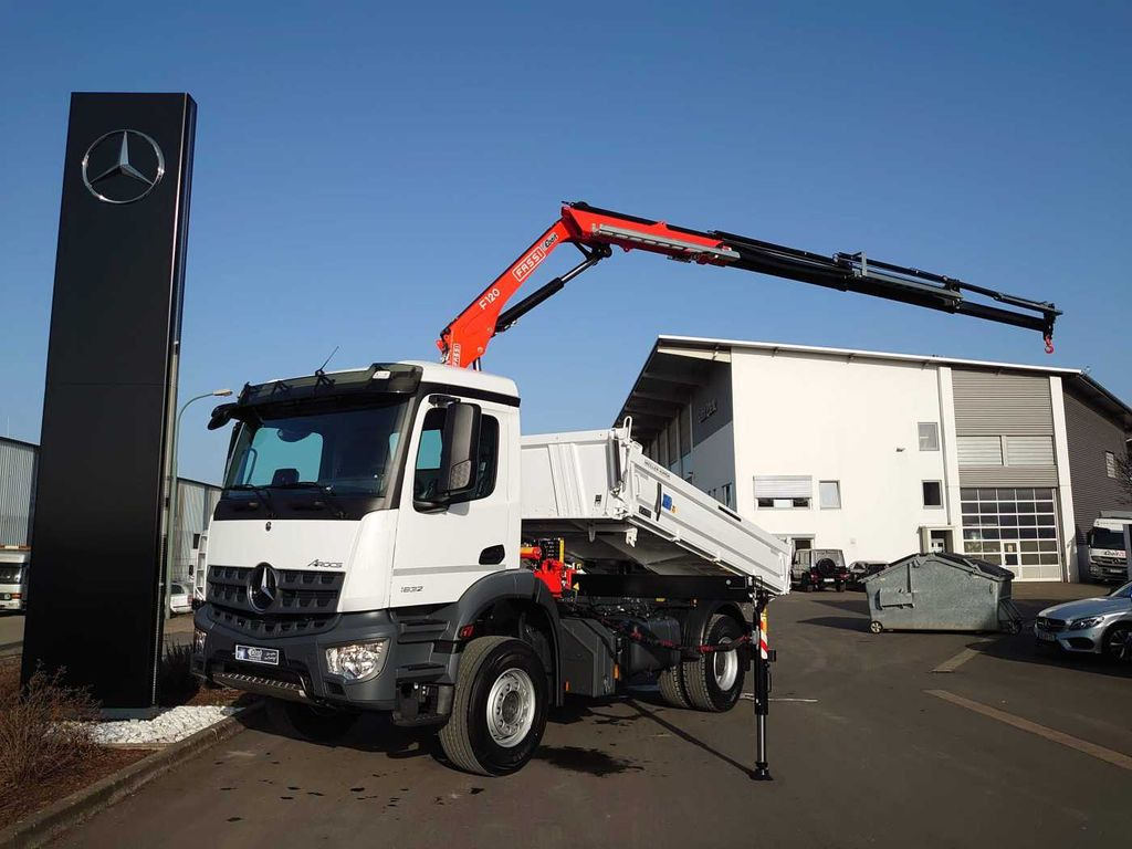 Mercedes-Benz Arocs 1832 KK 4x2 Kipper+Kran Fassi F120+Funk - قلابات, شاحنة كرين: صور 2 Mercedes-Benz Arocs 1832 KK 4x2 Kipper+Kran Fassi F120+Funk - قلابات, شاحنة كرين: صور 2