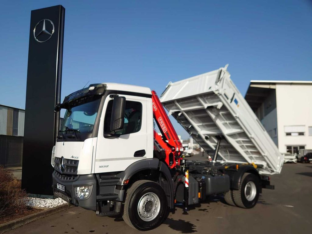 Mercedes-Benz Arocs 1832 KK 4x2 Kipper+Kran Fassi F120+Funk - قلابات, شاحنة كرين: صور 1 Mercedes-Benz Arocs 1832 KK 4x2 Kipper+Kran Fassi F120+Funk - قلابات, شاحنة كرين: صور 1