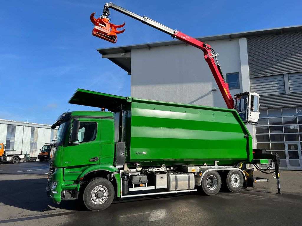 Mercedes-Benz Arocs 2751 6x2 HAD / Abroller EBERT Fällbox Q150 - شاحنة ذات الخطاف: صور 1 Mercedes-Benz Arocs 2751 6x2 HAD / Abroller EBERT Fällbox Q150 - شاحنة ذات الخطاف: صور 1